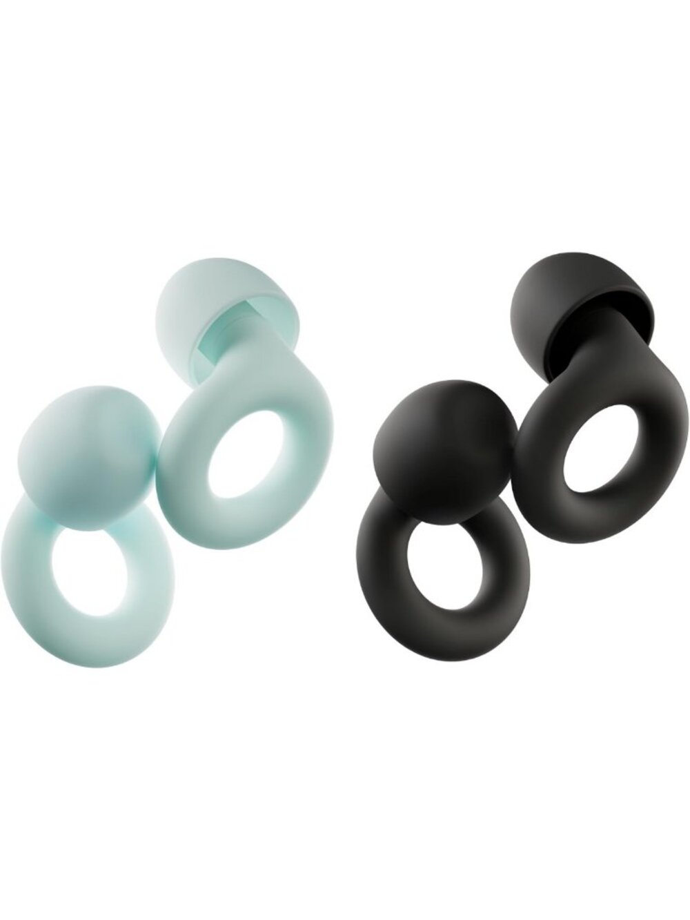 Flexible Reusable Ear Plugs (2-Pack) for Sleep, Travel & Noise Sensitivity